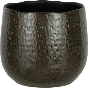 Tmavosivý obal na kvetináč Graphine L - Ø 25*22 cm