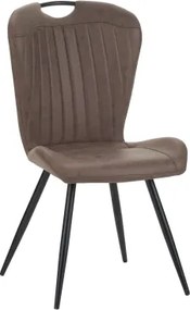 Jedálenská stolička Nottingham, hnedá vintage optika kože%