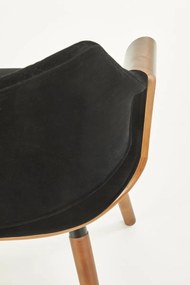 Jedálenská stolička Kara A čierna