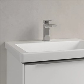 VILLEROY &amp; BOCH Subway 3.0 umývadlo na skrinku s otvorom, bez prepadu, 600 x 470 mm, Stone White, s povrchom CeramicPlus, 4A7061RW