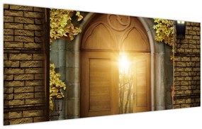 Obraz - Brána v lese (120x50 cm)