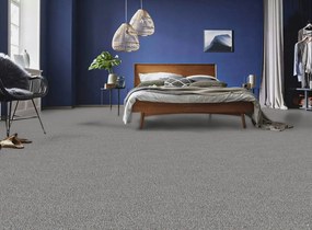 Lano, Koberec metráž Sparkle 850, na mieru, šíře 4m,5m, šedá, ab (mriežka), chodba / predsieň