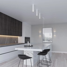 Závesné svietidlo Lagos, 2x biele kovové tienidlo, o