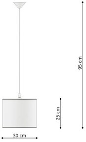 Detské závesné svietidlo Kitty, 1x plastové tienidlo so vzorom, (fi 30 cm)