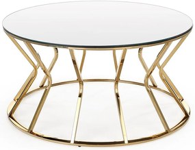 Konferenčný stolík Afina zrkadlo/zlatá