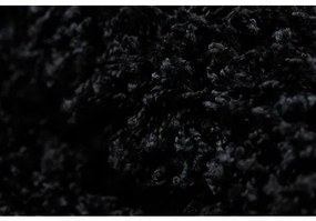 Koberec SOFFI shaggy 5cm čierna Veľkosť: 70x250 cm
