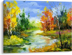 Obraz - Maľba krajiny (70x50 cm)