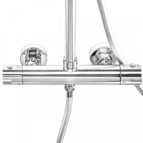 Erga Dubaj, sprchový set s termostatickou batériou a hlavovou sprchou 30 cm, chrómová, ERG-YKA-BP.DUBAJ-THERM-30-CHR