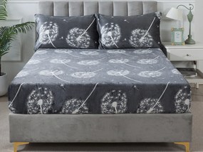XPOSE® Mikroplyšová plachta PÚPAVY Exclusive - sivá 180x200 cm
