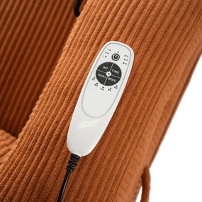 Masážne polohovateľné kreslo ARIEN ryšavý menšester - vintino.sk