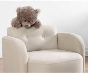 Detské kreslo DORY krémové