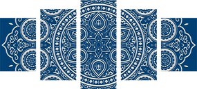 5-dielny obraz jemná etnická Mandala