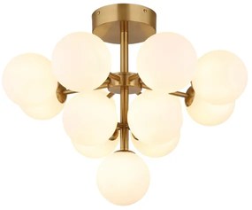 Globo 56143-13GD - Prisadený luster GRAPPY 13xG9/5W/230V pr. 56 cm zlatá