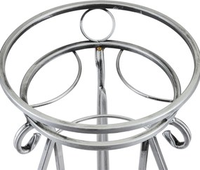 STOJAN NA KVETINÁČ SHANE 62X28 CM STRIEBORNÁ