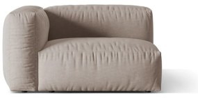 Béžový modul pohovky (ľavý roh) Martina – Micadoni Home