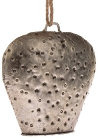 Kovový závesný zvonček, 8,5 x 11,5 x 4 cm