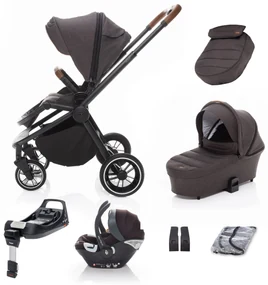 SET kočík Move+ vanička+adaptéry+autosedačka+báza,Rocky Grey/Black