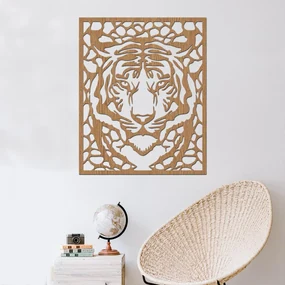 drevo zivota Drevená dekorácia na stenu TIGER Farebný vzor: Javor, Rozmery (cm): 40x39