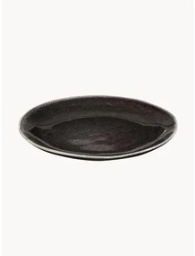 Ručne vyrobený raňajkový tanier Nordic Coal, 4 ks