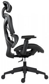 Kancelárska ergonomická stolička ESTER — sieť, čierna, nosnosť 130 kg