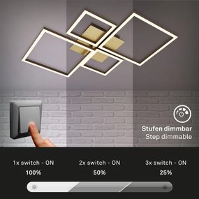 Brilo - LED Stmievateľný prisadený luster FRAME LED/44W/230V