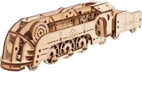 Ugears 3D mechanické puzzle Mini lokomotíva 172 ks