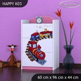 Detská komoda MAŠINKA - TYP 3