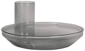 Sivý sklenený svietnik PT LIVING Tub