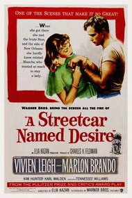 Obrazová reprodukcia A Streetcar Named Desire / Marlon Brando (Retro Movie), (26.7 x 40 cm)
