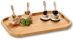 Drevený servírovací podnos Kira, 30,5x20 cm