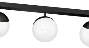 Stropné svietidlo Sfera, 3x biele sklenené tienidlo, b