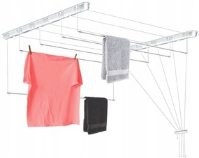 Erga Erga, stropný vešiak na sušenie bielizne 5x100 cm, biela, ERG-SEP-10SUSSUF5PP10