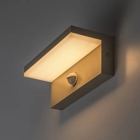 Rabalux 77220 - LED vonkajšie nástenné svietidlo so senzorom ZARAGOZA 9W/230V IP54 béžová