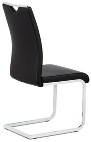 BONTEC Jedálenská stolička, čierna, ekokoža, DCL-411 BK Farba: Šedá