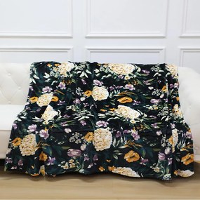 Deka Ruža 130x170 cm tmavomodrá