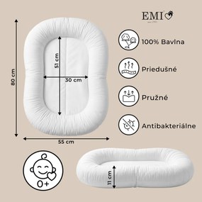 Hniezdo pre bábätko Luni EMI