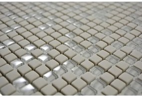 Sklenená mozaika CUBA 03C KRÉMOVÁ 30,5x30,5 cm