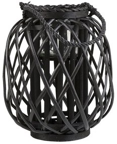 Dekoratívny lampáš 30 cm čierny MAURITIUS  Beliani