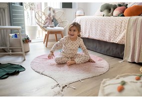 Ružový prateľný ručne tkaný bavlnený detský koberec 100x150 cm Ramona the Radish – Lorena Canals