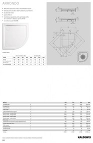 Kaldewei Arrondo - Sprchová vanička 900x900 mm, alpská biela 460000010001