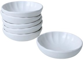 Sada 6 keramických misiek Laguna, 12 cm, biele