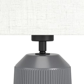 Eglo 900824 - Stolná lampa CAPALBIO 1xE27/40W/230V šedá