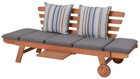 Hnedá drevená záhradná lavica Rincon – Garden Pleasure