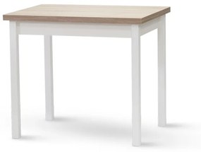 Stima stôl TWIN EXTEND Odtieň: Dub Halifax přírodní / bílá podnož