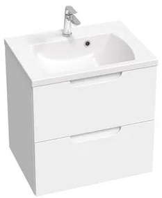 Kúpeľňová skrinka pod umývadlo Ravak Classic II 60x58,5x45 cm biela lesk X000001476