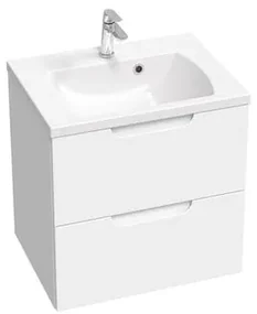 Kúpeľňová skrinka pod umývadlo Ravak Classic II 60x58,5x45 cm biela lesk X000001476