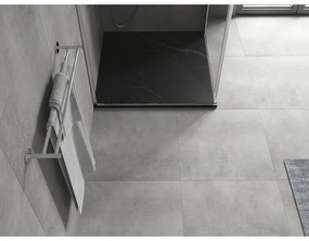 Mexen Hugo, štvorcová sprchová vanička SMC 90 x 90 cm, čierny kameň, 42759090