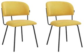 Žlté jedálenské stoličky v súprave 2 ks Claudia – Støraa