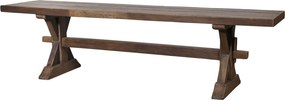 Hnedá lavica z recyklovaného dreva Grimaud - 180*38*45 cm