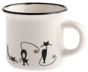 Porcelánový hrnček Divoké mačky, 75 ml